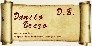 Danilo Brezo vizit kartica